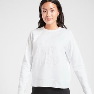 Athleta white sweatshirt